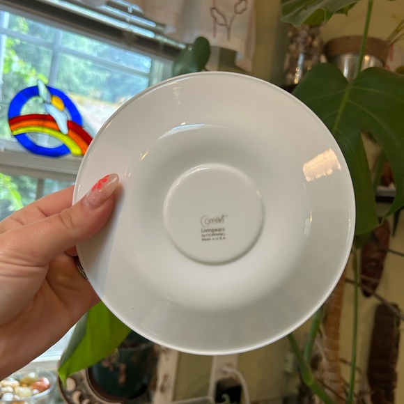 Butterfly gold Corelle hook cup and saucer - Picture 8 of 8